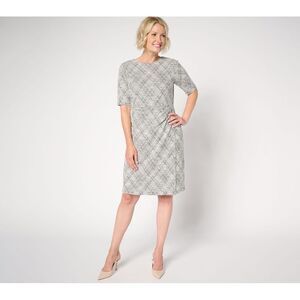 Liberare Women's Petite Dress PM Tweed Midi Black A667208